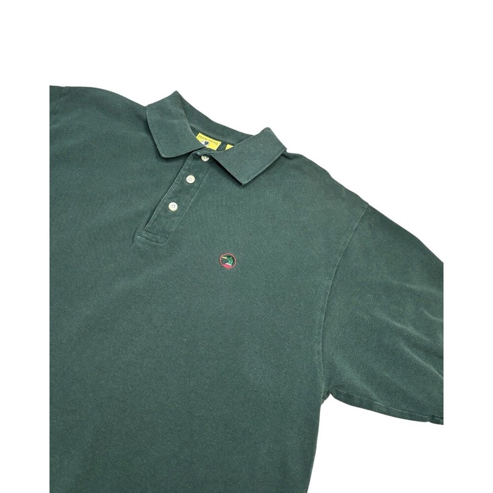 Vintage 90s Duck Head Polo Shirt Mens Large Forest Green Embroidered Duck Crest
